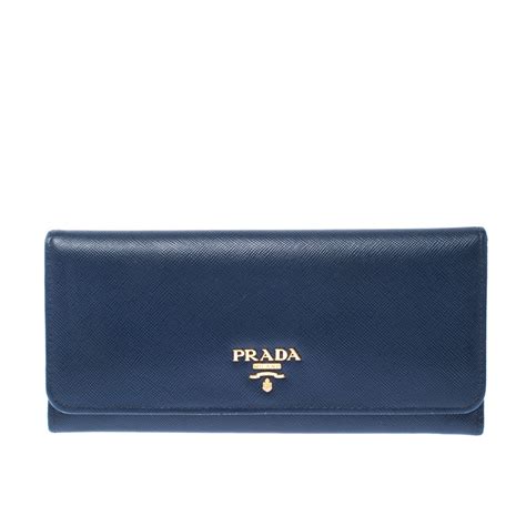 prada wallet light blue|Prada billfold wallet.